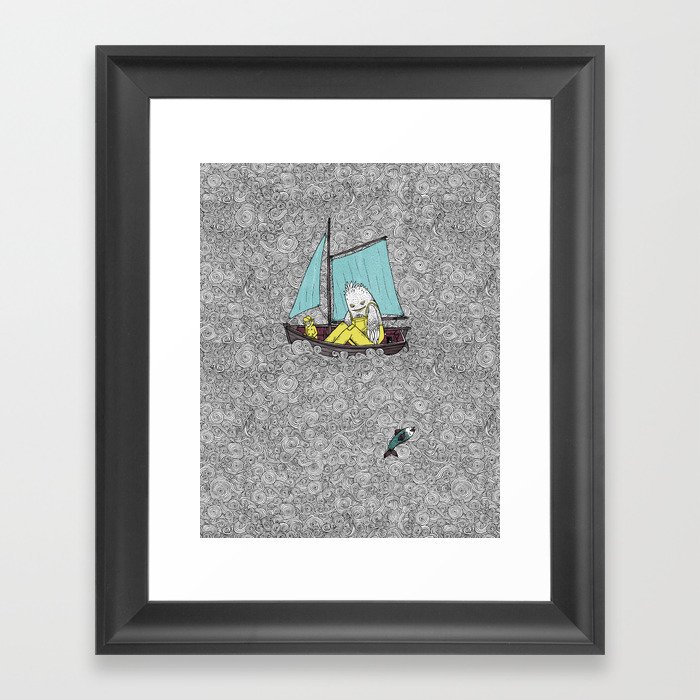 Old Man and the Sea Framed Art Print