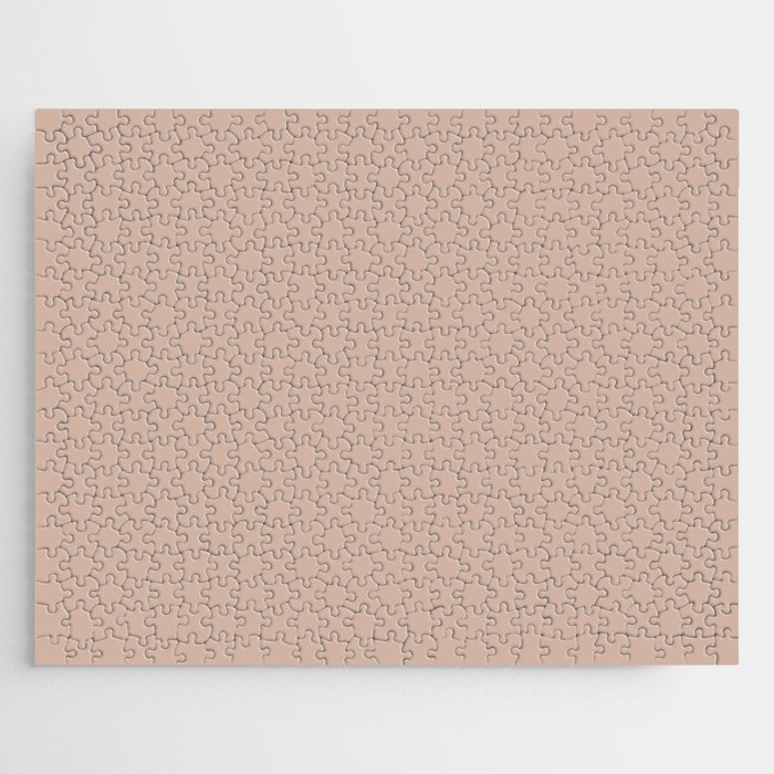 Light Pastel Pink Solid Color Hue Shade - Patternless Jigsaw Puzzle