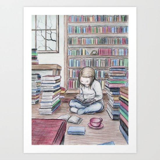 Reading Art Print