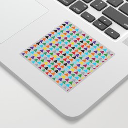 colorful bright triangle pattern Sticker