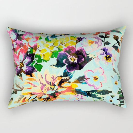 flowers in the wind Rectangular Pillow