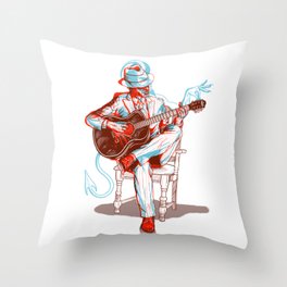 Me and The Devil Blues Throw Pillow