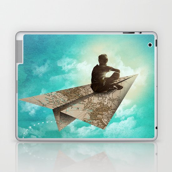Paper Aeroplane Laptop & iPad Skin