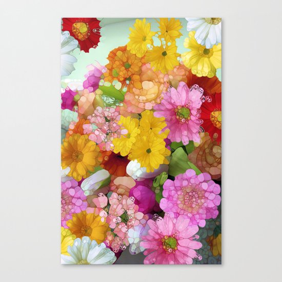 May the Flowers Be With You Canvas Print