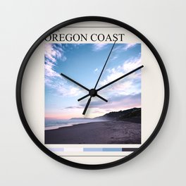 Oregon Coast Beach Photography Wall Clock