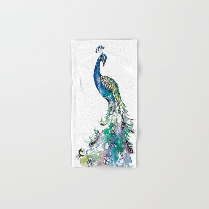 The Elegant Peacock Hand & Bath Towel