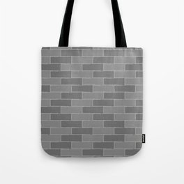 Brick wall in grayscale Tote Bag