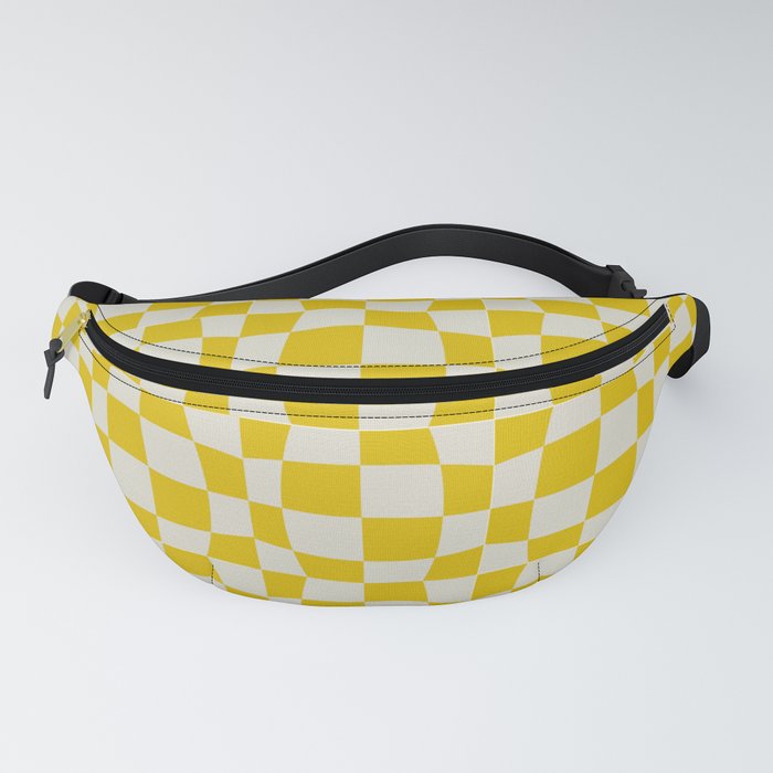 Warped Yellow Checker Fanny Pack