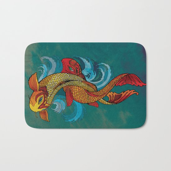 A tale of two fins. Bath Mat