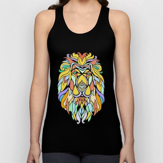 Metallic Lion Unisex Tank Top
