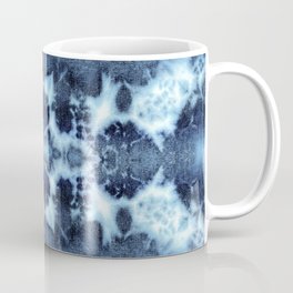 Tie-Dye Damask Blue Coffee Mug