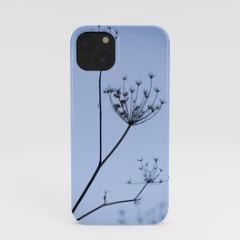 Silhouette on blue iPhone Case