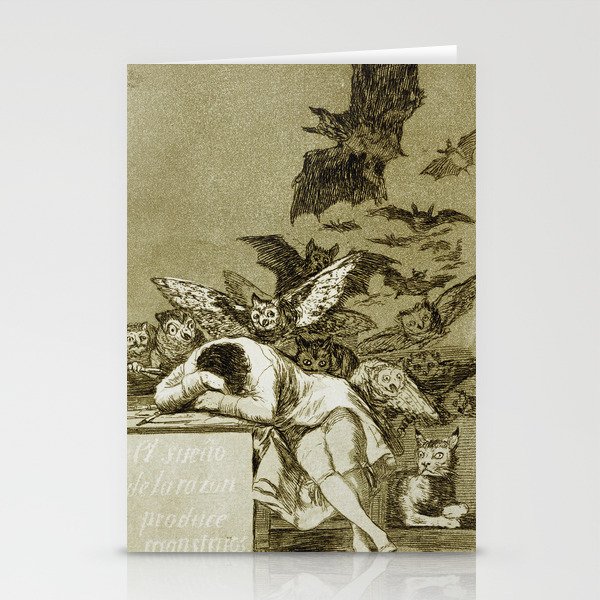 Francisco Goya - The Sleep Of Reason Produces Monsters Stationery Cards