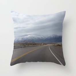 Argentina Photography - Road Going Beside Big Mountains Throw Pillow