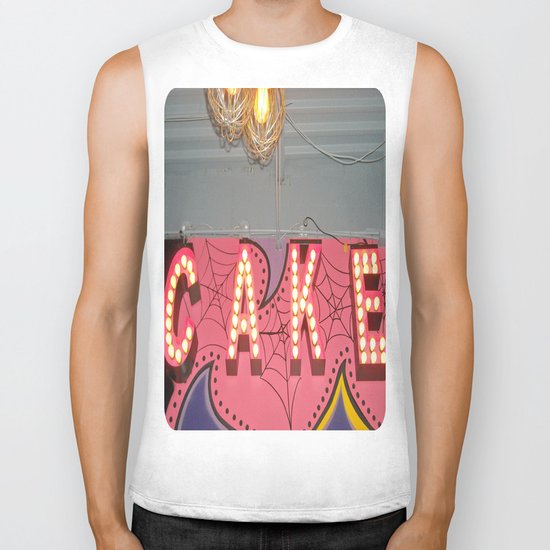 Cake ~ pop carnival signage Biker Tank