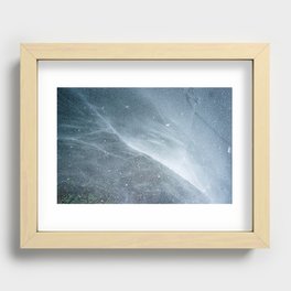 Frozen lake in january Recessed Framed Print