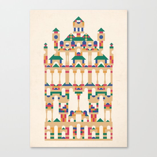 Block Façade Canvas Print