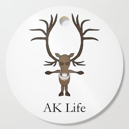 AK Life Caribou Cutting Board