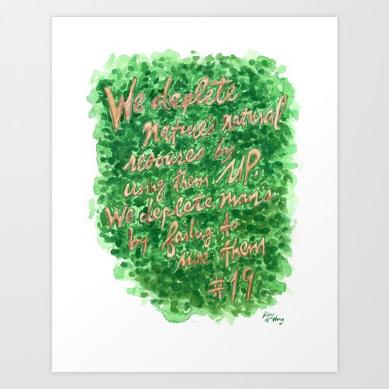 Natural Resources - Zig Wisdom Inspiration Print #19 Art Print