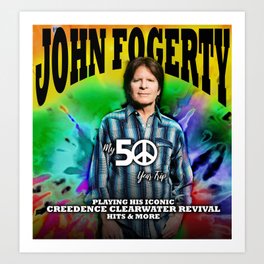 new john fogerty tour 2020/2021 cinta#11 Art Print | Graphicdesign, Music, Johnfogerty 