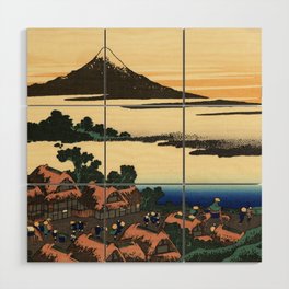 Dawn at Isawa in Kai Province Hokusai Wood Wall Art