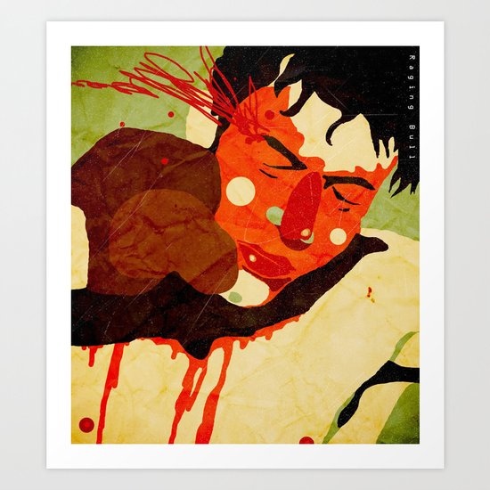 Raging Bull Art Print