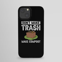 Compost Bin Worm Composting Vermicomposting iPhone Case