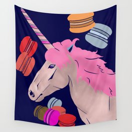 Macacorn Pink Wall Tapestry