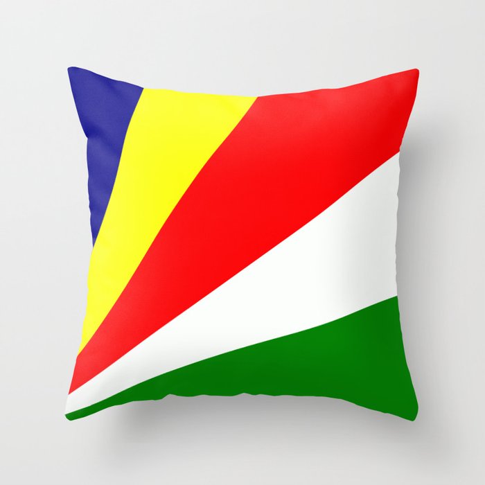 Flag of Seychelles Throw Pillow