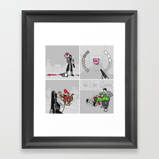 Good Guys In Bad Games Framed Art Print