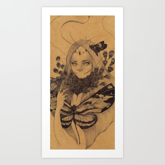 Lamproptera Meges Art Print
