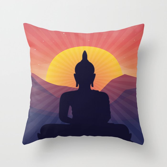Buddha : Vesak Day Throw Pillow