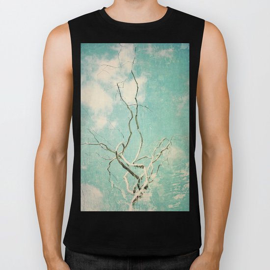 Silver Twist Biker Tank