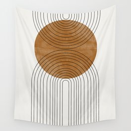 Abstract Flow / Recessed Framed  Wall Tapestry