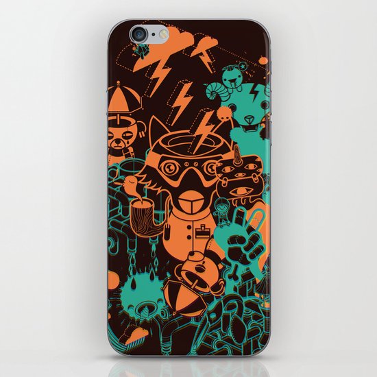 Dream Factory Orange and Blue iPhone Skin