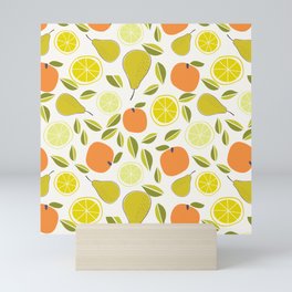 Fruit Orange Pear Lime and Lemon Mini Art Print