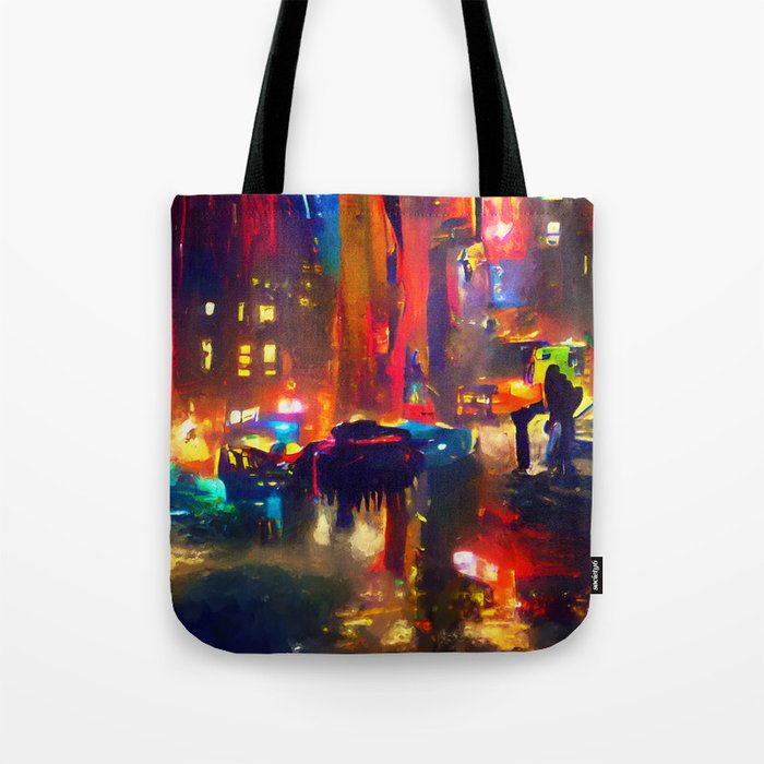Nights of New York City Tote Bag
