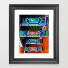 temple decoration, beijing Framed Art Print