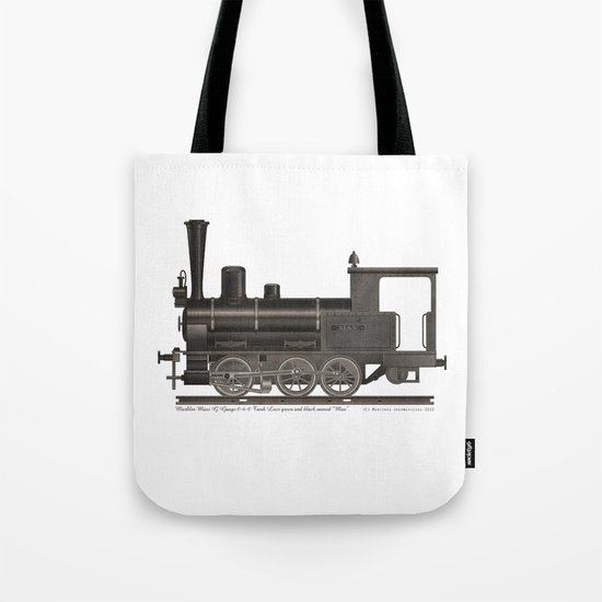 Locomotive Black Max Tote Bag