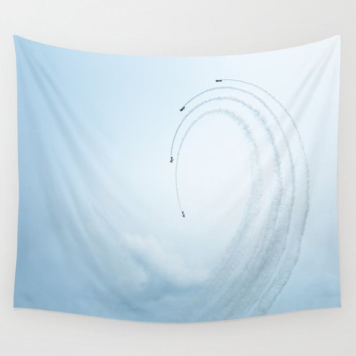 Airplane Loops Wall Tapestry