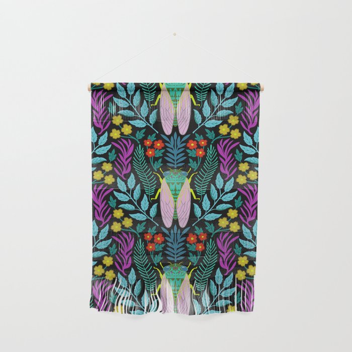 Cicadas amid the leaves Wall Hanging