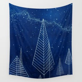 Celestial Trees Wall Tapestry