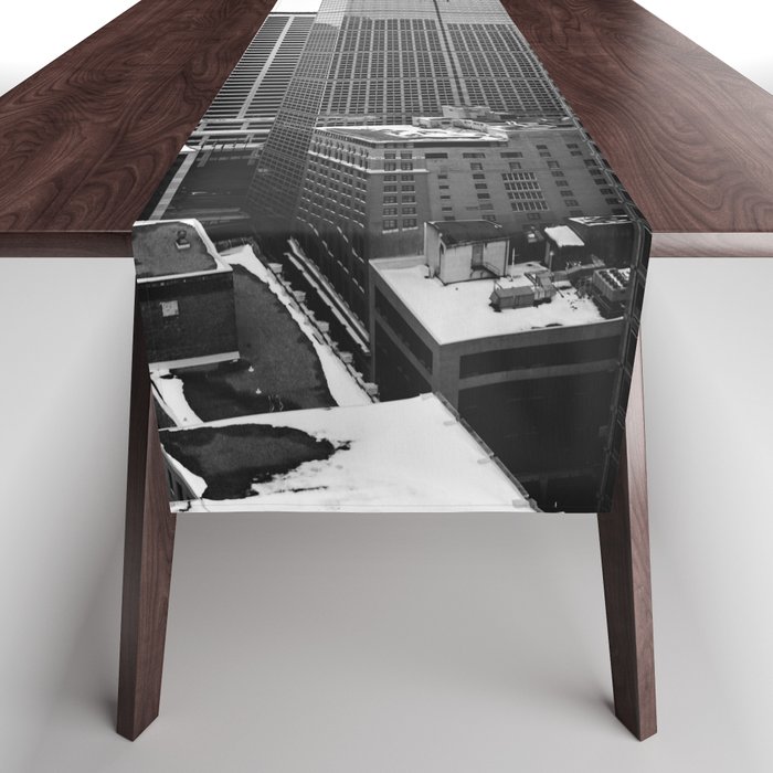 Minneapolis Black and White Photography | Architecture in Minnesota Table Runner