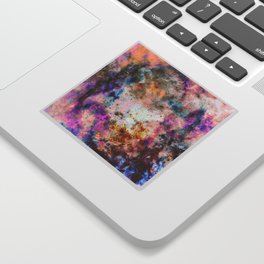 Hanado - Abstract Colorful Batik Space  Sticker