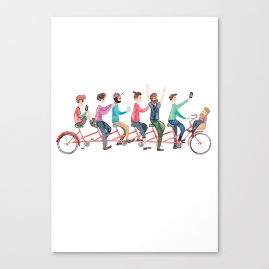 Bike Ride Canvas Print