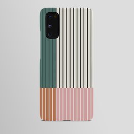 Color Block Line Abstract V Android Case
