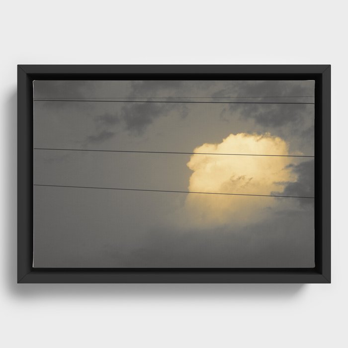 Cloud Framed Canvas