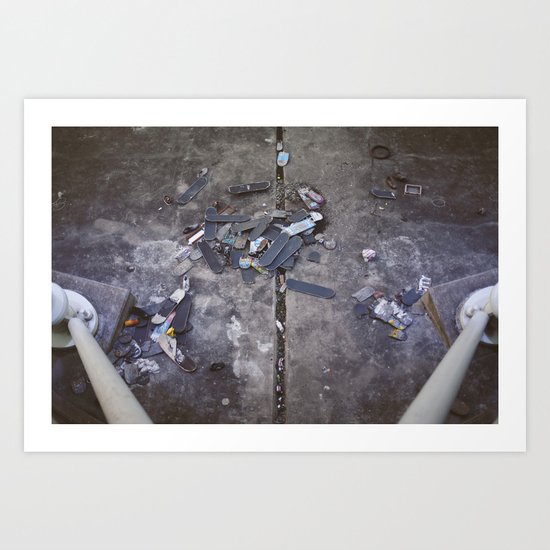 Skates Cementery Art Print