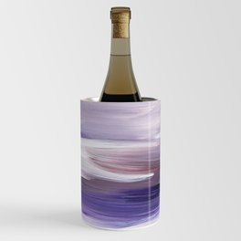 Abstract Minimalist Lavender Purple Painting Wine Chiller