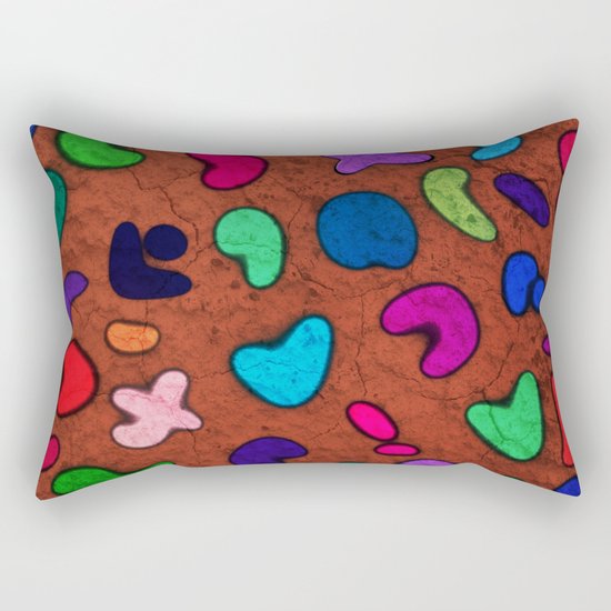 Seamless Colorful Geometric Pattern XXX Rectangular Pillow